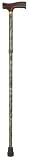 Duro-Med Adjustable Folding Fancy Cane, Green Cyclone