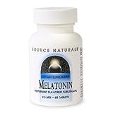 Source Naturals Melatonin,  2.5mg Peppermint Flavored Sublingual, Tablets 60ea