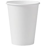 SOLO 412WN-2050 Single-Sided Poly Paper Hot Cup, 12 oz. Capacity, White (Pac of 1,000)