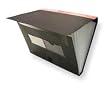 Dakota Designs 2LJW3 Expanding File Wallet, Letter, Black