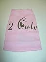 Puppy Luck T-16PQT Tank Top with saying 2 Cute XSmall Pink Dog Clothing