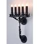 16"W Victorian Theatre 5 Lt Wall Sconce