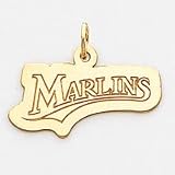 14K Florida Marlins Xlg Polished Team Name Charm