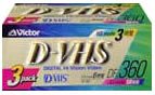 Victor 3DF-360B D-VHSテープ3巻パック
