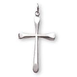 Sterling Silver Nail Cross and 24-inch Chain