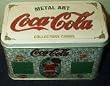 Coca Cola Metal Art Collector Cards Tin Santa Collection