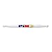Chef's Delight 18-Inch Solid Aluminum French Rolling Pin, White