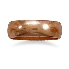 6mm Solid Copper Ring