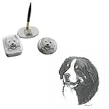 Bernese Mountain Dog Desk Set, Porcelain by Rosalinde