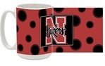 Nebraska Cornhuskers (Polka Dot) 15oz Ceramic Mug