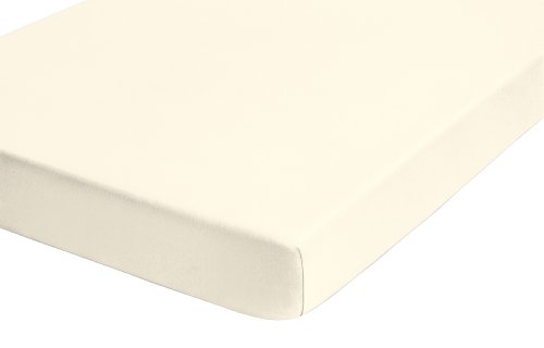 Biberna 77866/555/388 Jersey-Elastic Spannbetttuch / 120 x 200 cm - 130 x 220 cm / Farbe:  Preisvergleich