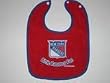 NEW YORK RANGERS Team Logo Terry Velour Snap BABY BIB