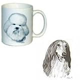 Afghan Hound Coffee Mug, Porcelain by Rosalinde (11 oz.)