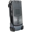 Motorola RAZR V3xx Swivel Rotating Belt Clip Cell Phone Holster - Black Hard Plastic Holster Clip