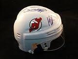 New Jersey Devils (Martin Brodeur / Scott Stevens) Autographed Mini Helmet - Autographed NHL Helmets and Masks