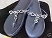 Avon Tear Drop Cats Eye Flip Flops silver or gold