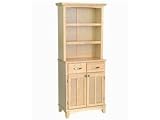 21FAxFYJ4 L. SL160  Buffet with Open Hutch  Natural