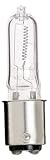 100 watt 120 volt T4 Double Contact Bayonet (BA15d) Base Sylvania Light Bulb
