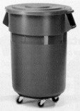20 GAL GRY Trash Can