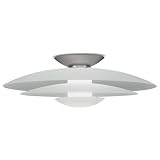 Lotto Large Semi Flush Mount in Satin Nickel