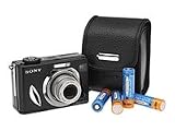 Review Sony DSCW17 / Sony Cyber-shot DSC-W17 Digital Camera - Special Edition Black with Leather Case & Spare Batteries (7MP, 3x Optical Zoom)