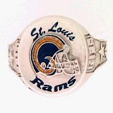 St. Louis Rams Fine Pewter Logo Ring by Siskiyou, Size 12