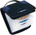 cdProjects EI1T03 CD Wallet (32 Capacity, Nylon, Blue/Black )
