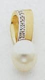 14kt Pearl & Diamond Pendant - XCH511