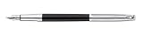 Caran D'ache Madison Bicolor Black Silver Plated Broad Point Fountain Pen - CA-4690466
