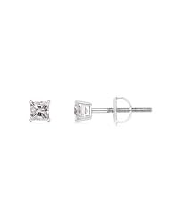 0.5 ct Solitaire Diamond Stud Earrings in Platinum