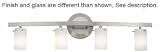 Access Lighting 63914-CH-AMB Classical 4 Light Bath Vanity Light in Chrome with Amber glass