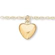 14K Yellow Gold Children's Puffed Heart Pendant w/15" Chain