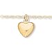14K Yellow Gold Children's Puffed Heart Pendant w/15