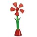 Spring Breeze 611R Portable USB Flower Fan Also Accepts Batteries for Handheld Use (USB Included)