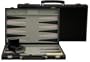 Black Leatherette Backgammon - 15"