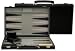 Wood Expressions 18" Black Leatherette Backgammon