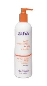 Alba Botanica Emollient Body Lotion SPF 16, 12 oz