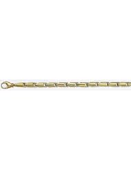 5.5mm 14k Fancy Hand Made Link Bracelet 9"