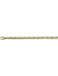 5.5mm 14k Fancy Hand Made Link Bracelet 8"
