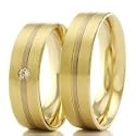 Eheringe Trauringe Gold 585 Gelbgold mit Brillant (Paarpreis)