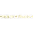 CitiRibbon Thank You 7/8" (25 yds) White