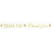 CitiRibbon Thank You 7/8" (25 yds) White