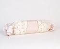 Lucy Pillow - Roll (Moire' with Rosebuds)