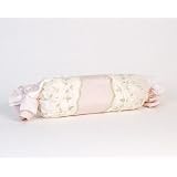 Lucy Pillow - Roll (Moire' with Rosebuds) by Glenna Jean