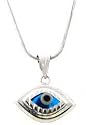 Evil Eye Pendant Sterling Silver