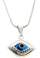 Evil Eye Pendant Sterling Silver