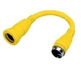 HUBBELL HBL61CM71 ADAPTER - 30A FEMALE TO 50A 250V MALE - SHOREPOWER - SHOREPWR-ADAPT by HUBBELL INC.