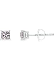 0.75 ct Solitaire Diamond Stud Earrings in Platinum