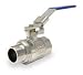 Industrial Grade 1PYY3 Ball Valve, Brass, 3/4 In NPT M x F