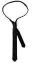 New Solid Print Satin Polyester Slim Skinny Tie - (6 Colors Available)